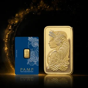 PAMP Fortuna 2,5 g guldtacka med originalförpackning