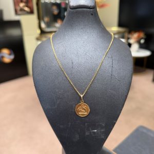 Begagnat halsband med hänge 18K - 8,41g