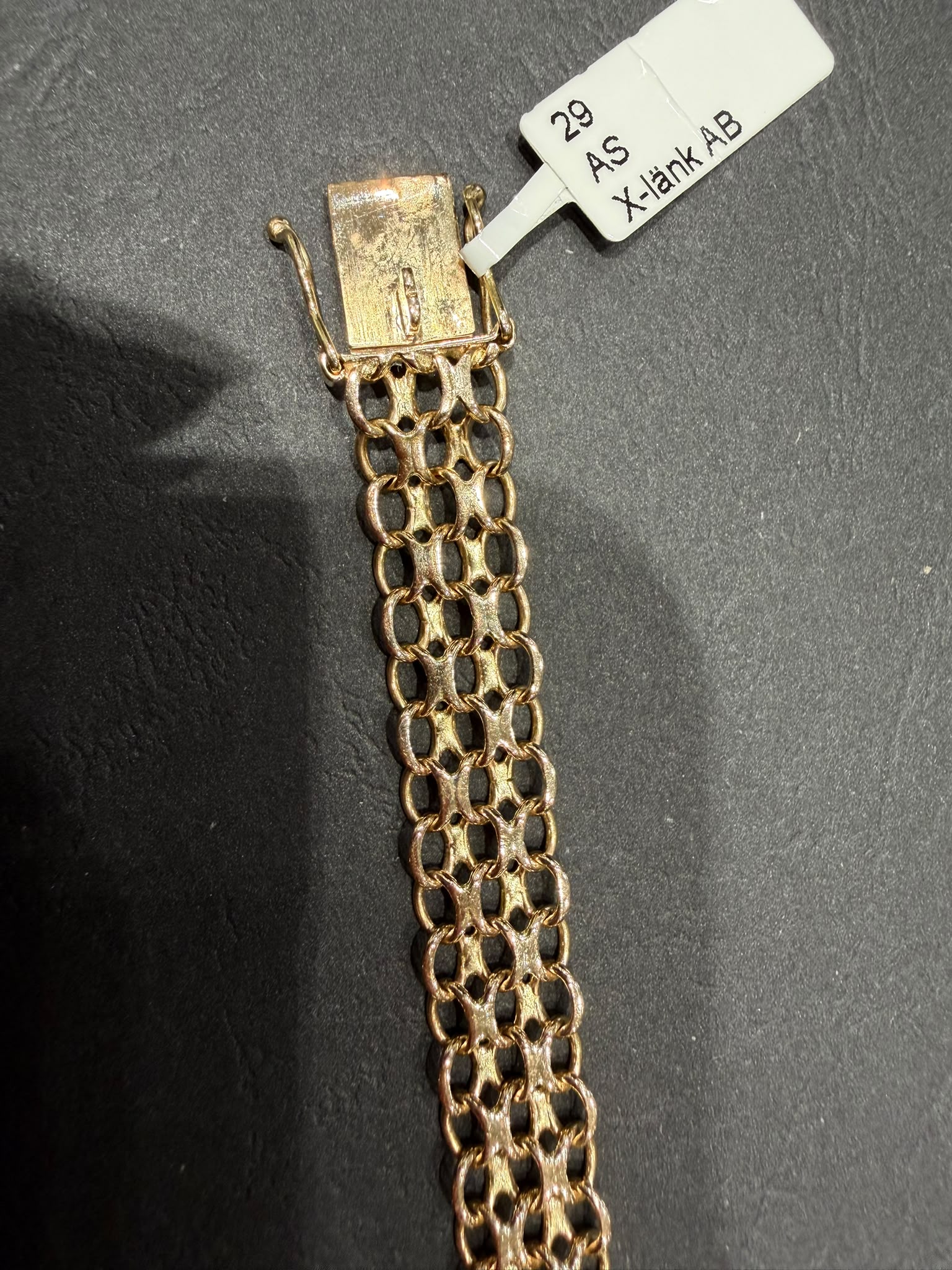 Begagnad X-länk Armband 18K - 15,32g - Bild 3