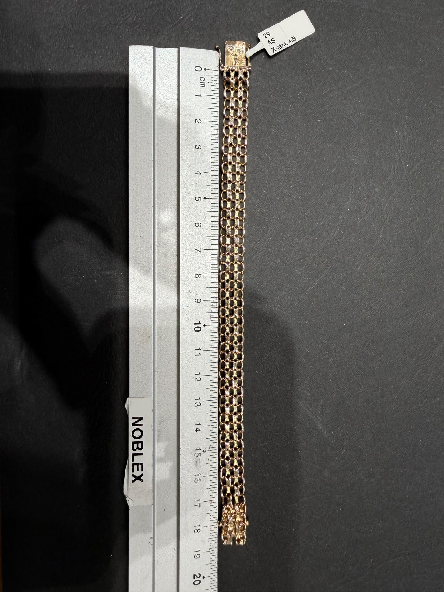 Begagnad X-länk Armband 18K - 15,32g - Bild 2
